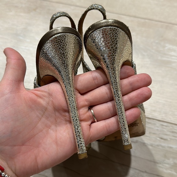 Jimmy Choo leather printed slingback pumps - Picture 7 of 8